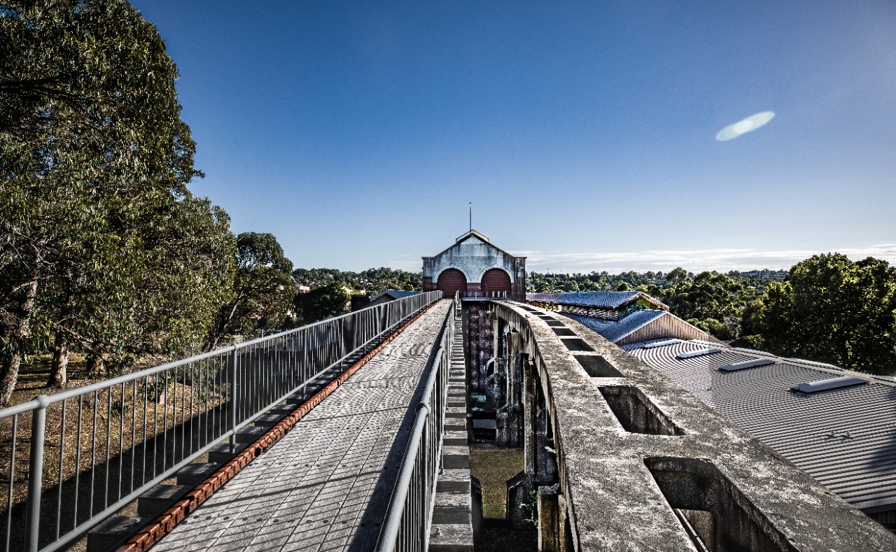 The viaduct at the West Ryde Boiler House.