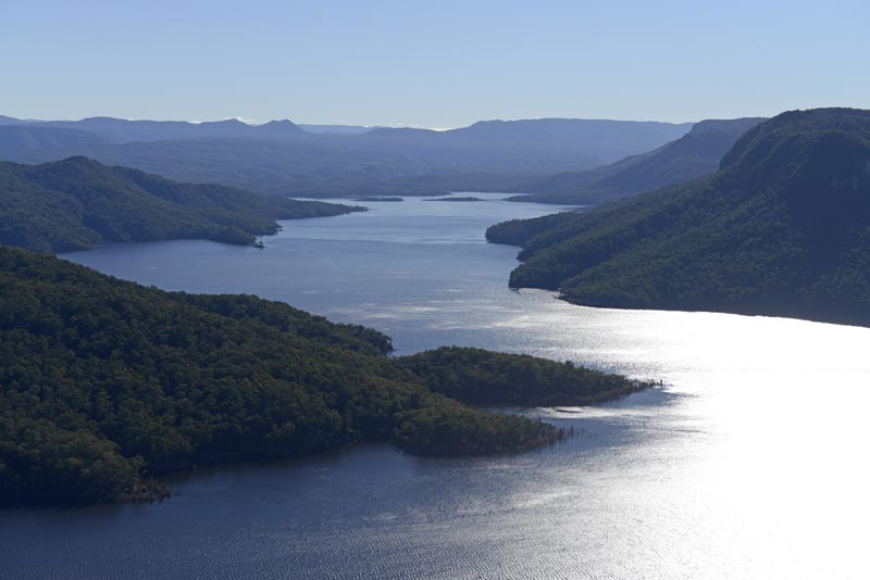 Lake Burragorang behind Warragamba Dam