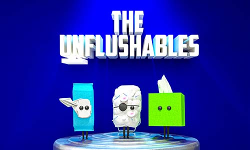 Avoid a bad flush. Keep a bin in your bathroom for the Unflushables
