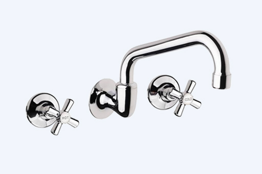 Kitchen sink tap set